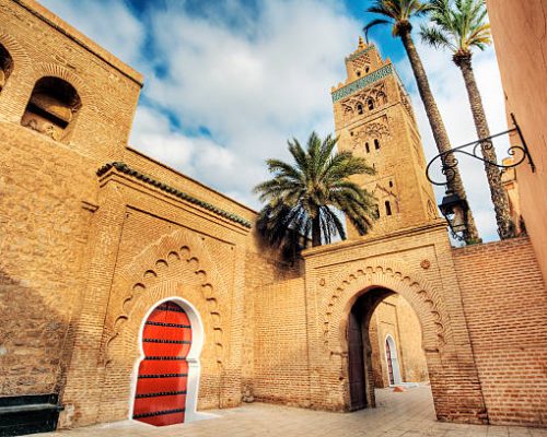 The Koutoubia (Bookseller's Mosque) in Marrakesh, Morocco. HDR image.